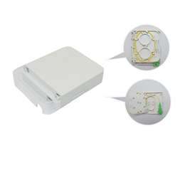 Flip-top fiber optic box simplex